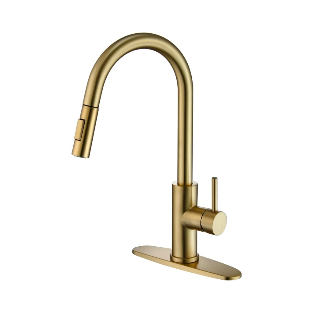Brushed Gold Kitchen Faucet